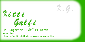 kitti galfi business card